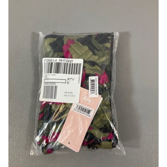 Lug Peekaboo Camo Orchid Unisex Crossbody Bag in Pink Canvas with Camouflage Pat - Picture 6 of 8